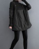 Women Black Knit Patchwork Fine Cotton Filled Sweaters Winter Women Black Knit Patchwork Fine Cotton Filled Sweaters Winter