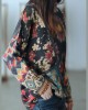 Beautiful Turtle Neck Print Mink Hair Knitted Sweater Tops Winter Beautiful Turtle Neck Print Mink Hair Knitted Sweater Tops Winter