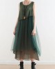 Art Green Patchwork Cotton Summer Dresses Art Green Patchwork Cotton Summer Dresses