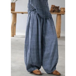diy linen clothes For Women Korea Pure Color Retro Soft Comfortable Loose Bloomers