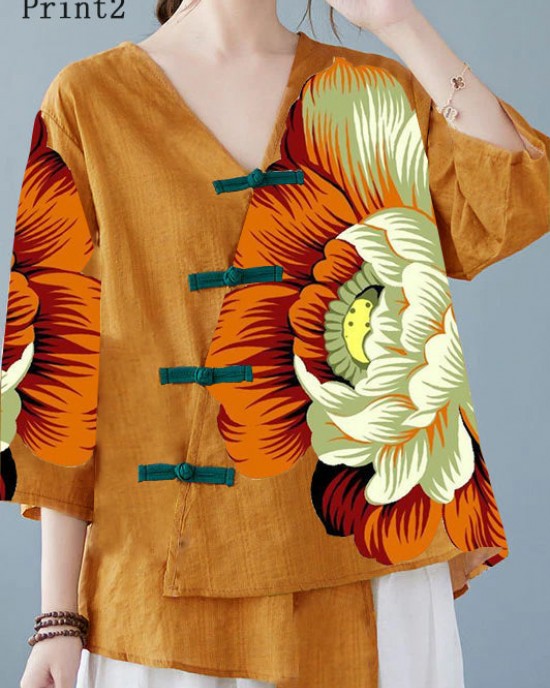 Yellow Button Shirt Tops Asymmetrical Half Sleeve Yellow Button Shirt Tops Asymmetrical Half Sleeve