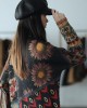 Beautiful Turtle Neck Print Mink Hair Knitted Sweater Tops Winter Beautiful Turtle Neck Print Mink Hair Knitted Sweater Tops Winter