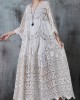 Women White Oversized Hollow Out Lace Long Dress Summer Women White Oversized Hollow Out Lace Long Dress Summer