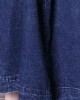 boutique oversize long fall denim blue patchwork Button Down women coats boutique oversize long fall denim blue patchwork Button Down women coats