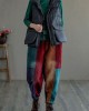 Women Colorblock Thick Corduroy Patchwork Fall Pants Women Colorblock Thick Corduroy Patchwork Fall Pants