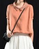Bohemian Khaki Patchwork Turn-down Collar Summer Short Sleeve Top Bohemian Khaki Patchwork Turn-down Collar Summer Short Sleeve Top