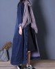boutique oversize long fall denim blue patchwork Button Down women coats boutique oversize long fall denim blue patchwork Button Down women coats