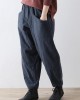 2025 winter dark blue cotton pants warm thick oversized linen pants casual cozy style 2025 winter dark blue cotton pants warm thick oversized linen pants casual cozy style