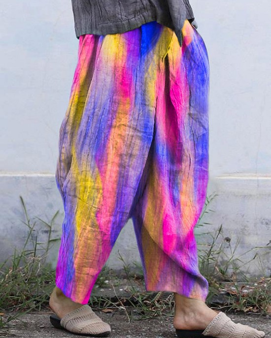 Personality linen casual gray pants loose 2025 autumn pants Personality linen casual gray pants loose 2025 autumn pants