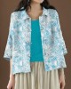 Beautiful Green Peter Pan Collar Pockets Summer Linen top Beautiful Green Peter Pan Collar Pockets Summer Linen top