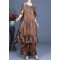 2025 Summer Irregular Dress Wide Leg Pants Suspender Skirt Three Piece Set