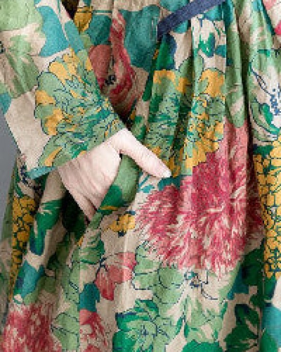 2025 fashion floral long linen dresses plus size clothing maxi dresses 2025 fashion floral long linen dresses plus size clothing maxi dresses