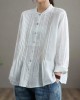 Organic White Linen Shirt Tunics Women Ramie Blouse Organic White Linen Shirt Tunics Women Ramie Blouse
