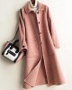 Art Peter pan Collar Button Down fine Woolen Coats Women pink plaid silhouette jackets Art Peter pan Collar Button Down fine Woolen Coats Women pink plaid silhouette jackets