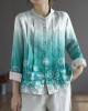 Women Yellow Elegant Button Fall Top Long Sleeve Linen Women Yellow Elegant Button Fall Top Long Sleeve Linen