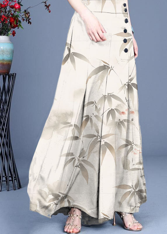 Diy Black Button Wide Leg Pants Summer